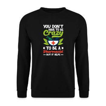Pharmacist Pharmaceutical Technical - Unisex Sweatshirt - black - Front - Alina (178cm) & Michal (187cm)
