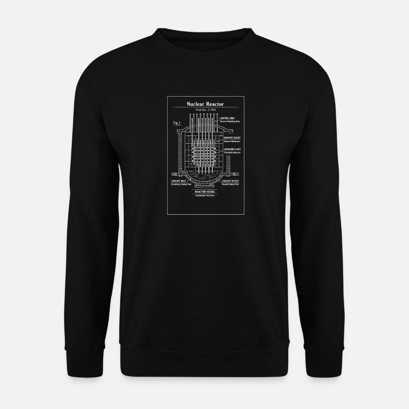 Bauplan für den Kernreaktor - Unisex Pullover - Schwarz
