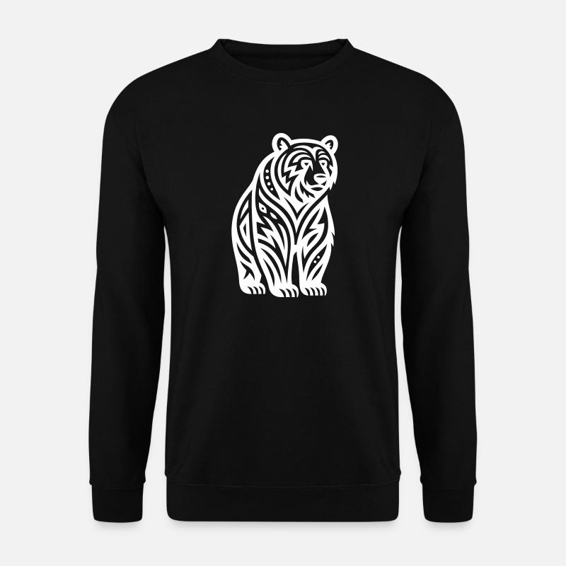 Just a White Bear #2 / JustN-imal - Sweat-shirt Unisexe - noir