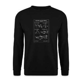 Glasprisma-Bauplan - Unisex Pullover - Schwarz - Vorne - Alina (178cm) & Michal (187cm)