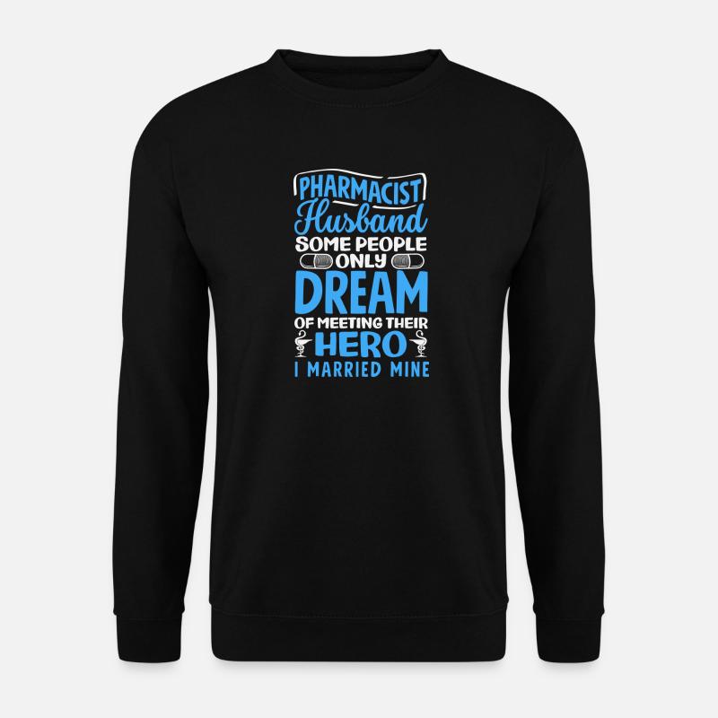 Pharmacien Mari Technicien en pharmacie - Sweat-shirt Unisexe - noir