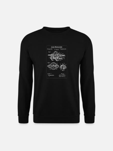 Art de plans de mécanisme d’engrenage - Sweat-shirt Unisexe - noir