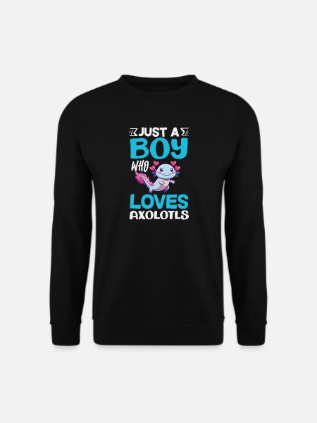 Cute Axolotl Kawaii Axolotl Lover - Unisex Sweatshirt - black