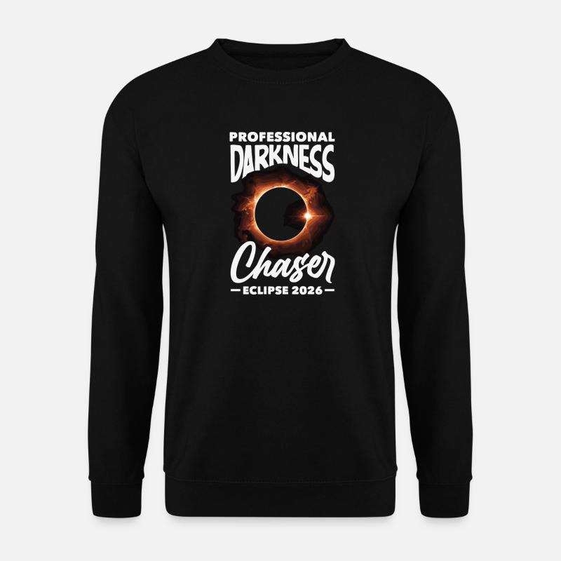 Sonnenfinsternis 2026, 12. August - Unisex Pullover - Schwarz