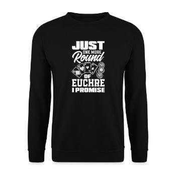 Encore un tour d’Euchre - Sweat-shirt Unisexe - noir - Devant - Alina (178cm) & Michal (187cm)