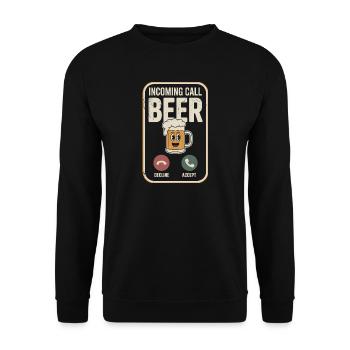 Bier Appel entrant Bière JGA Herren Männerabend - Sweat-shirt Unisexe - noir - Devant - Alina (178cm) & Michal (187cm)