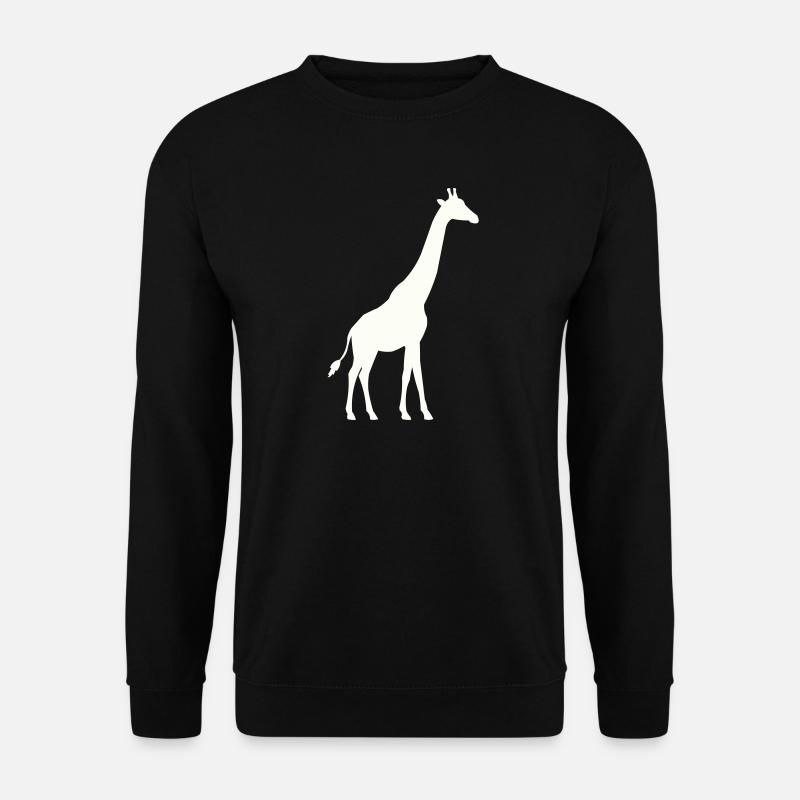 Giraffe Silhouette - Unisex Pullover - Schwarz