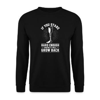 Stiffen long enough, maybe it will grow back. Amp - Unisex Sweatshirt - black - Front - Alina (178cm) & Michal (187cm)