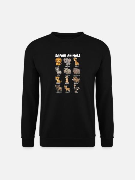 Safari Animal Cute - Unisex Sweatshirt - black