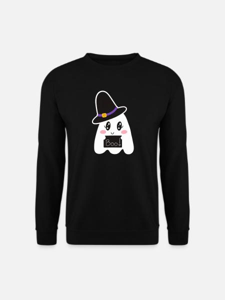 Cute Ghost - Unisex Pullover - Schwarz