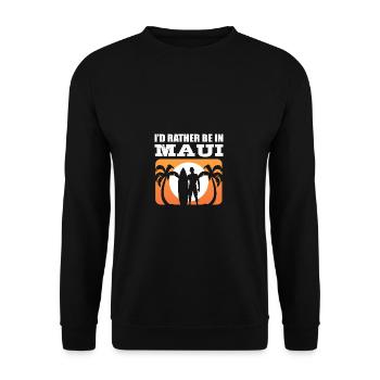 Be in Maui Vacationers Poison - Unisex Sweatshirt - black - Front - Alina (178cm) & Michal (187cm)