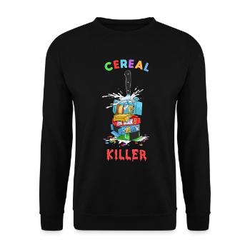 Sarkusme Dicton Noir Humour Drôle d’ironie - Sweat-shirt Unisexe - noir - Devant - Alina (178cm) & Michal (187cm)
