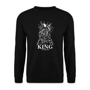 Chien Dog Dog Roi Terrier à poil doux - Sweat-shirt Unisexe - noir - Devant - Alina (178cm) & Michal (187cm)