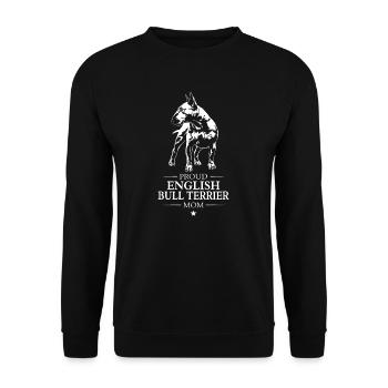 English Bull Terrier Maman Bull Terrier Chien Wilsigns - Sweat-shirt Unisexe - noir - Devant - Alina (178cm) & Michal (187cm)