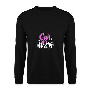 Master's Degree Graduation Graduation University - Unisex Sweatshirt - black - Front - Alina (178cm) & Michal (187cm)