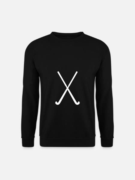 Hockeyschläger als Geschenk für Hockeyspieler - Unisex Pullover - Schwarz