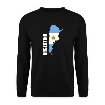 Argentinien - Unisex Pullover - Schwarz - Vorne - Alina (178cm) & Michal (187cm)