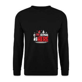 Human Resources Weihnachtsfeier Abteilungsfeier - Unisex Pullover - Schwarz - Vorne - Alina (178cm) & Michal (187cm)