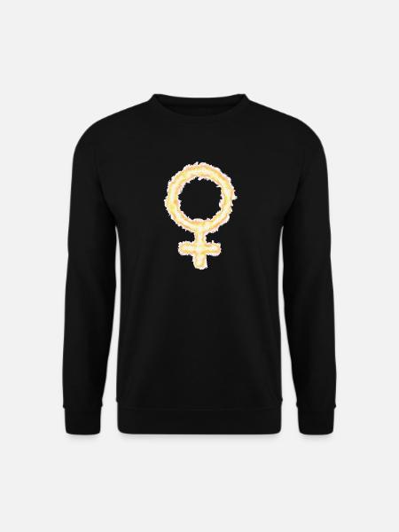 Symbol female, girl, woman - strong, independent - Unisex Sweatshirt - black