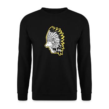 Wolf - Unisex Pullover - Schwarz - Vorne - Alina (178cm) & Michal (187cm)