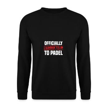 Padel Tennis Paddel Padelball Padeln Padeltennis - Unisex Pullover - Schwarz - Vorne - Alina (178cm) & Michal (187cm)