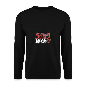 Snus smokeless non-smoking nicotine anti-smokers - Unisex Sweatshirt - black - Front - Alina (178cm) & Michal (187cm)