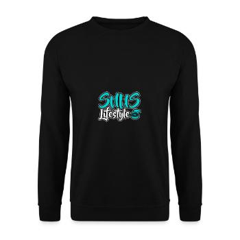 Snus smokeless non-smoking nicotine anti-smokers - Unisex Sweatshirt - black - Front - Alina (178cm) & Michal (187cm)