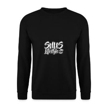 Snus smokeless non-smoking nicotine anti-smokers - Unisex Sweatshirt - black - Front - Alina (178cm) & Michal (187cm)