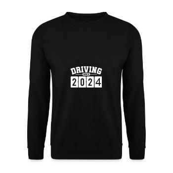 Driver's License 2024 Driving Test Driving Test - Unisex Sweatshirt - black - Front - Alina (178cm) & Michal (187cm)