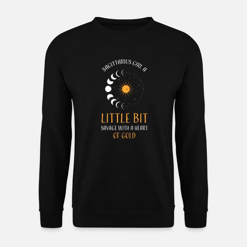 Sagittarius Girl A Little Bit Sa... - Unisex Pullover - Schwarz