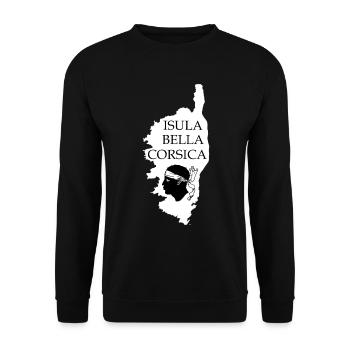 Isula Bella Corsica Island France - Unisex Pullover - Schwarz - Vorne - Alina (178cm) & Michal (187cm)