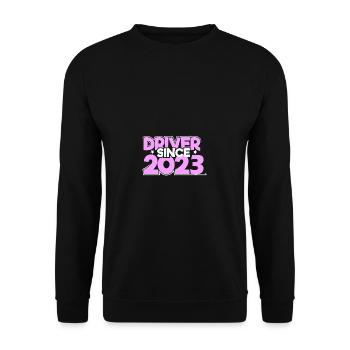 Driver's license 2023 driving test passed gift - Unisex Sweatshirt - black - Front - Alina (178cm) & Michal (187cm)
