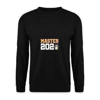 Master 2024 Master's Degree Graduation Graduation - Unisex Sweatshirt - black - Front - Alina (178cm) & Michal (187cm)