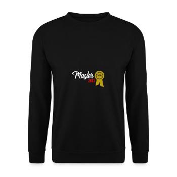 Master 2023 Graduation Graduation Uni - Unisex Sweatshirt - black - Front - Alina (178cm) & Michal (187cm)