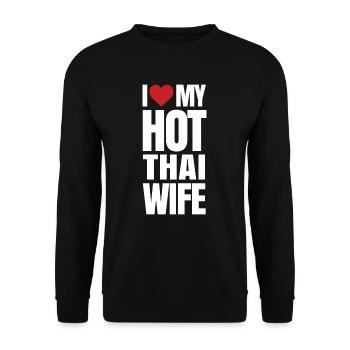 Thailand - Unisex Pullover - Schwarz - Vorne - Alina (178cm) & Michal (187cm)