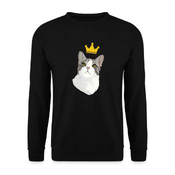 Mortier King - Sweat-shirt Unisexe - noir - Devant - Alina (178cm) & Michal (187cm)