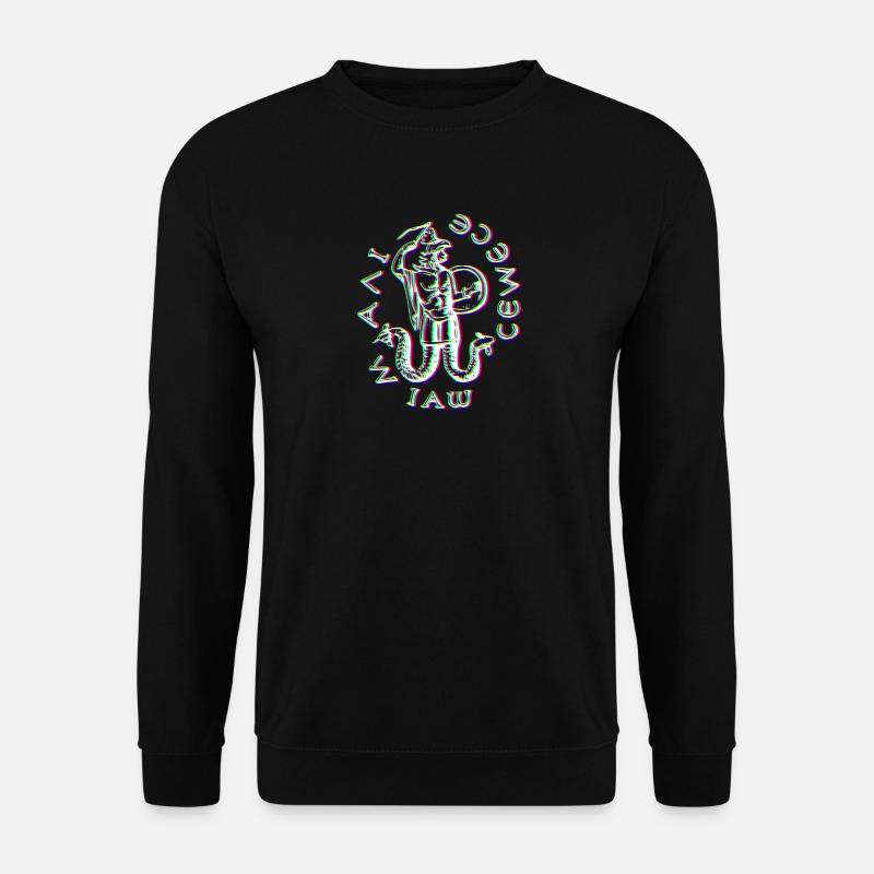 Fehlerhaftes Abraxas-Symbol - Unisex Pullover - Schwarz