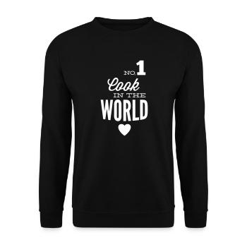 Meilleur Chef du monde - Sweat-shirt Unisexe - noir - Devant - Alina (178cm) & Michal (187cm)