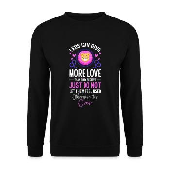 Sternzeichen Konstellation - Unisex Pullover - Schwarz - Vorne - Alina (178cm) & Michal (187cm)