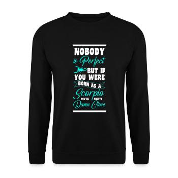Zodiac sign Zodiac sign Stars Water - Unisex Sweatshirt - black - Front - Alina (178cm) & Michal (187cm)