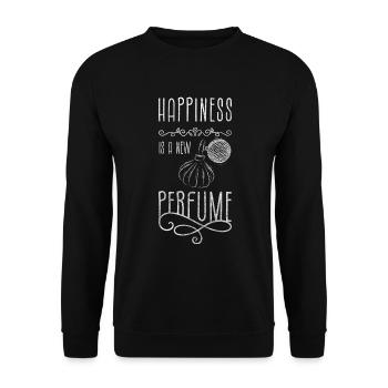 Duft Luxusliebhaber Körper Einzigartig - Unisex Pullover - Schwarz - Vorne - Alina (178cm) & Michal (187cm)