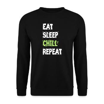 Relax - Unisex Sweatshirt - black - Front - Alina (178cm) & Michal (187cm)