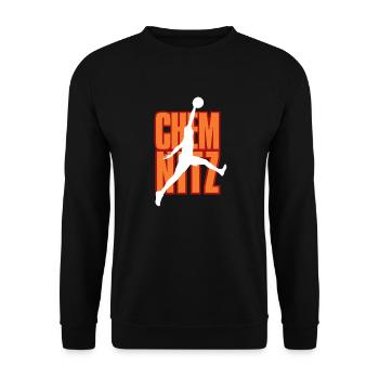 Chemnitz, my city! - Unisex Sweatshirt - black - Front - Alina (178cm) & Michal (187cm)