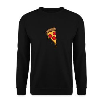 Pizza Food Food Italy Salamipizza - Unisex Sweatshirt - black - Front - Alina (178cm) & Michal (187cm)