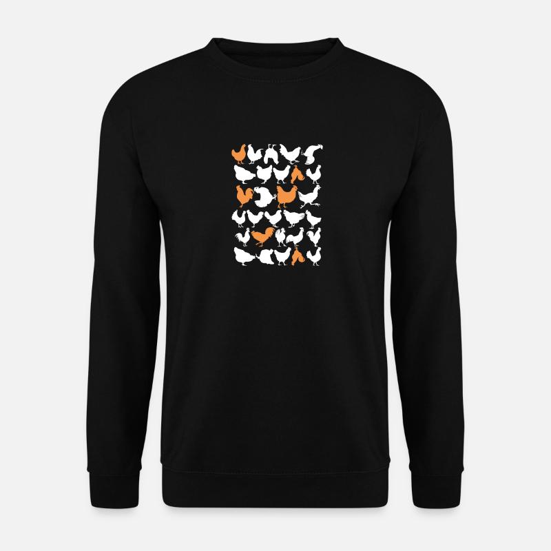 Chicken animal chickens gift · chickens - Unisex Sweatshirt - black