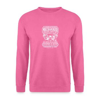 Landmaschinen Mechaniker Geschenk · Neugierig - Unisex Pullover - Pink - Vorne