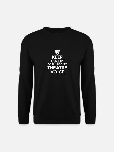 Theatre Schaupieler Maske - Unisex Pullover - Schwarz