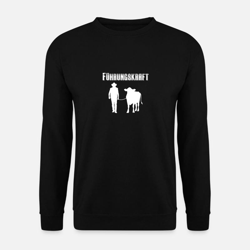 Kuh Tier Kühe Bauernhof Geschenk · Führungskraft - Unisex Pullover - Schwarz