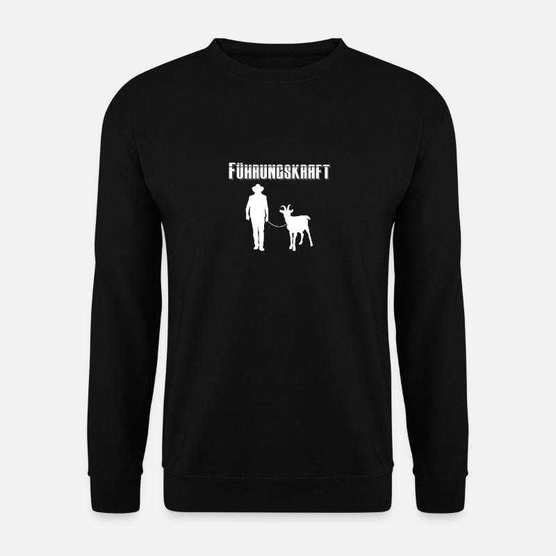 Ziege Tier Landwirtschaft Geschenk · Führungskraft - Unisex Pullover - Schwarz