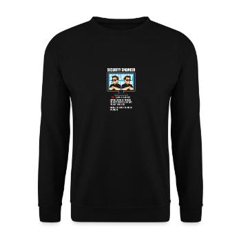 IT Security Definition Computersicherheit Trojaner Geschenk - Unisex Pullover - Schwarz - Vorne - Alina (178cm) & Michal (187cm)